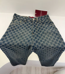 Blue Women Monogram Jeans
