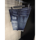 Blue Ripped Shorts