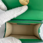 Green Real Leather Women Mini Bag