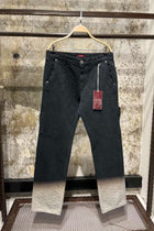 Black Monogram Jeans