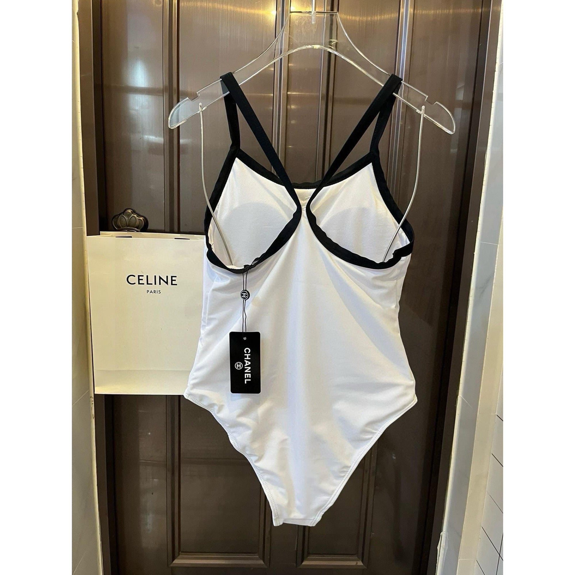 White Women Swimwear One Piece
