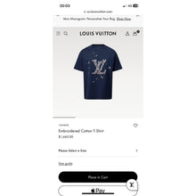 Dark Blue Oversized T-Shirt with Embroidered Logo