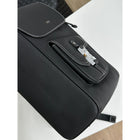 Black Real Leather Backpack
