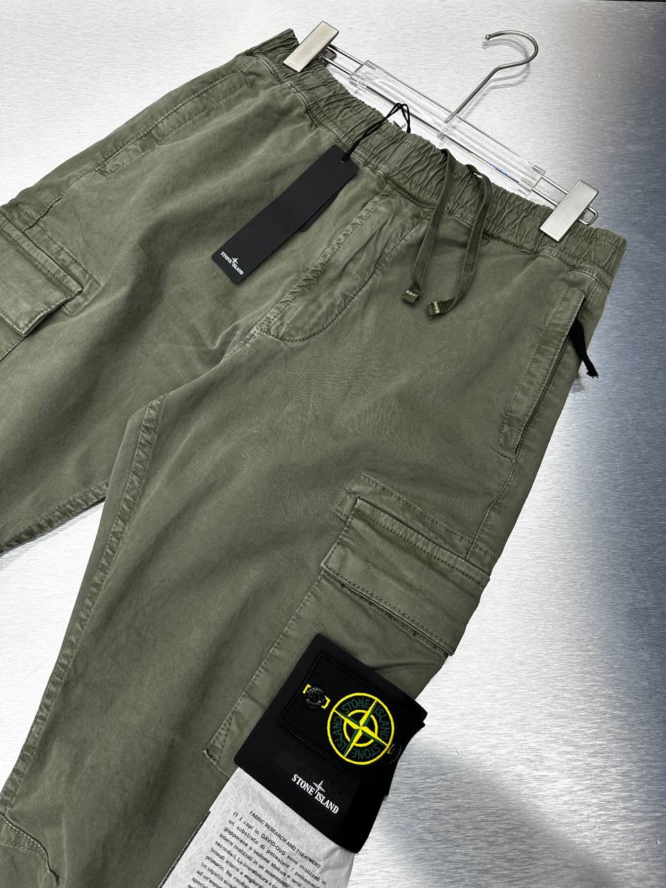 Black & Green Cargo Pants