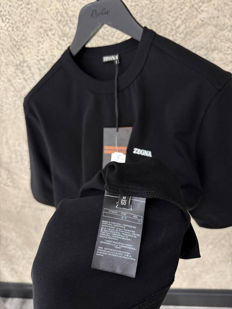 Black Cotton T-shirt