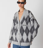 Grey Women Knitted Cardigan