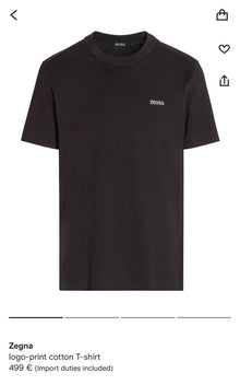 Black Cotton T-shirt