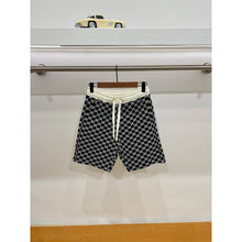 Black Monogram Cotton Shorts