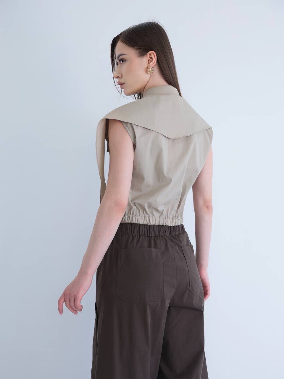 Green Sleeveless Shirt