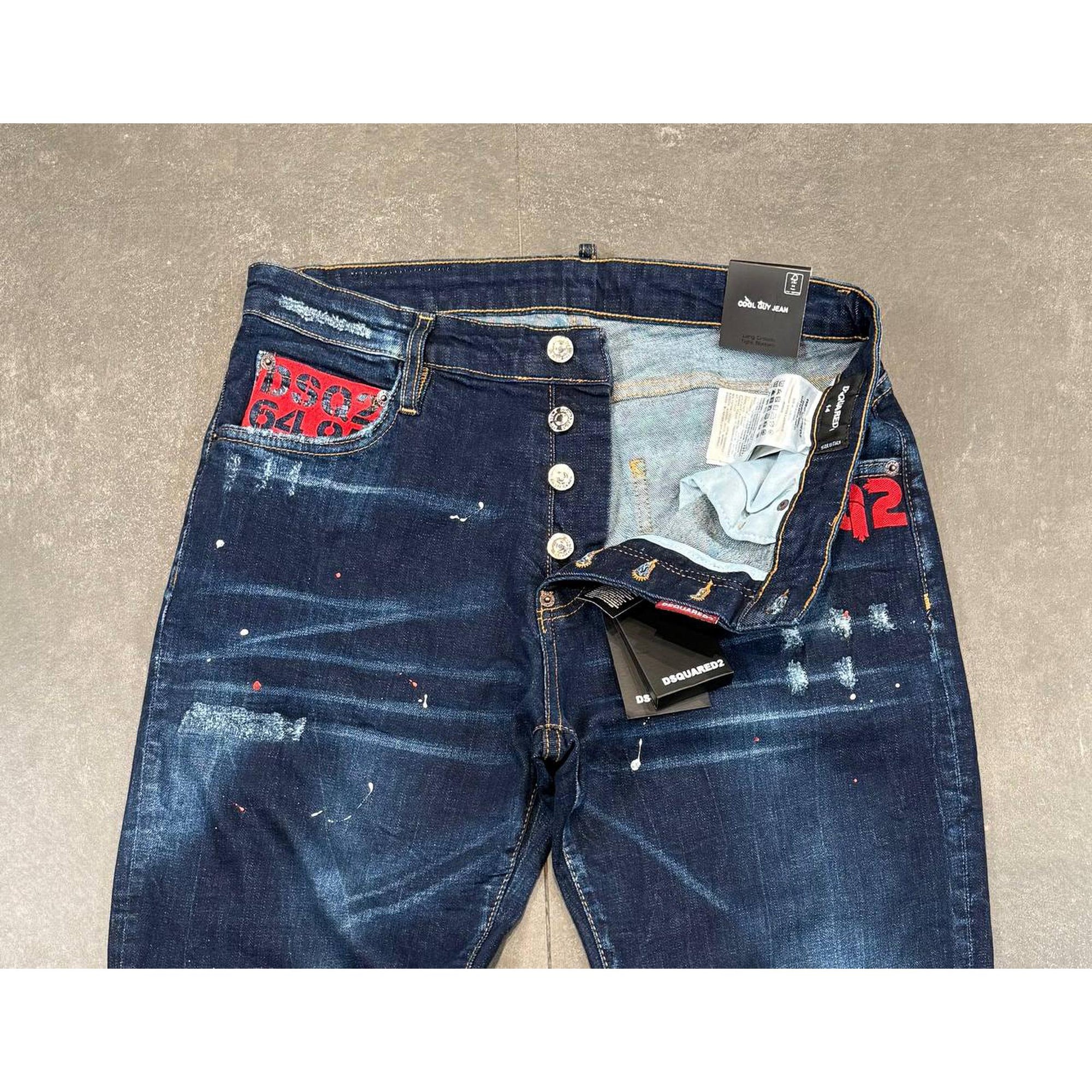 Dark Blue Ripped Jeans