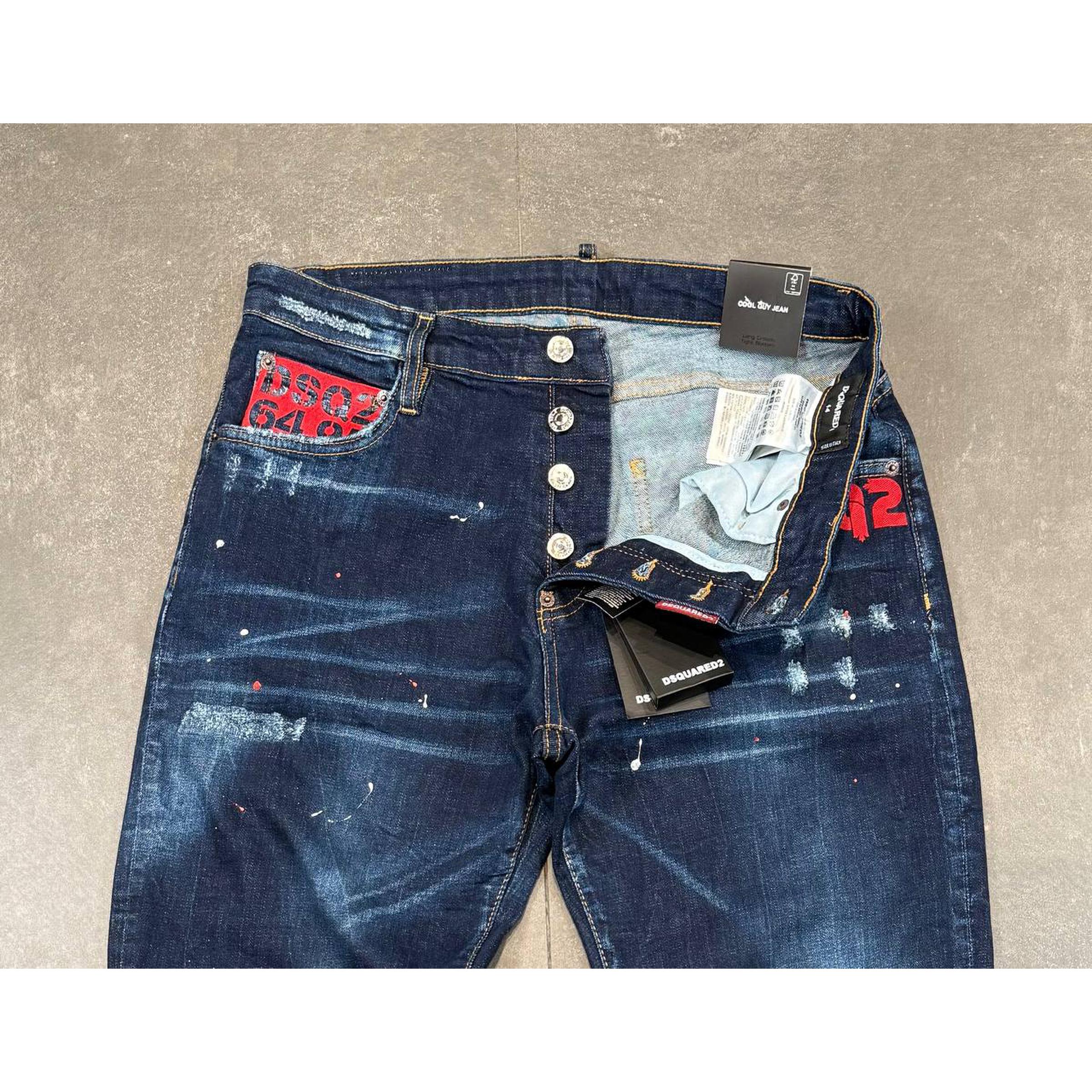 Dark Blue Ripped Jeans