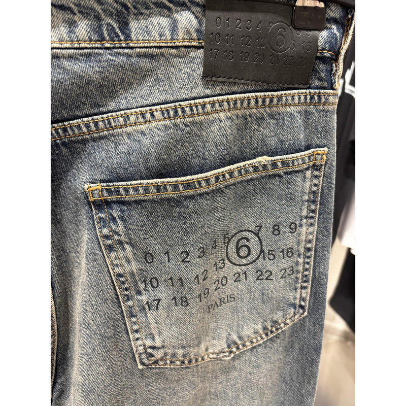Blue Premium Denim Jeans with Logos