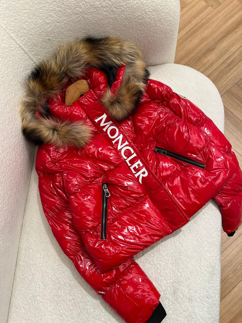 Red Women Puffer Jacket