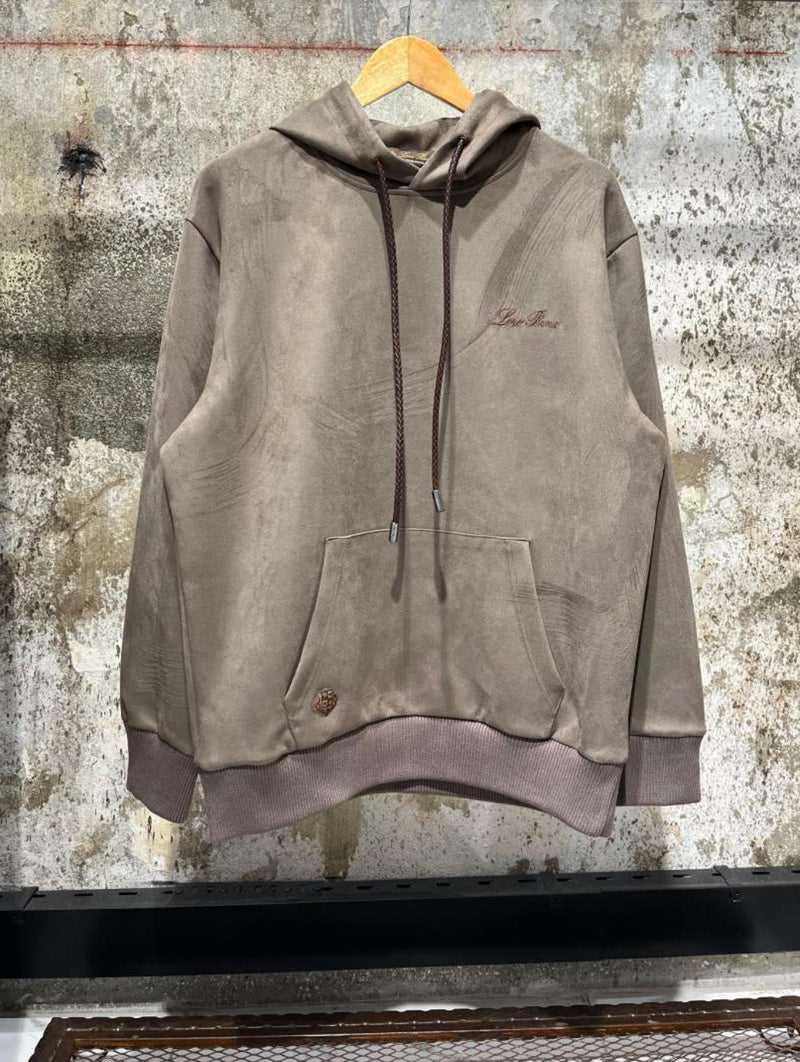 Beige Cotton Hoodie