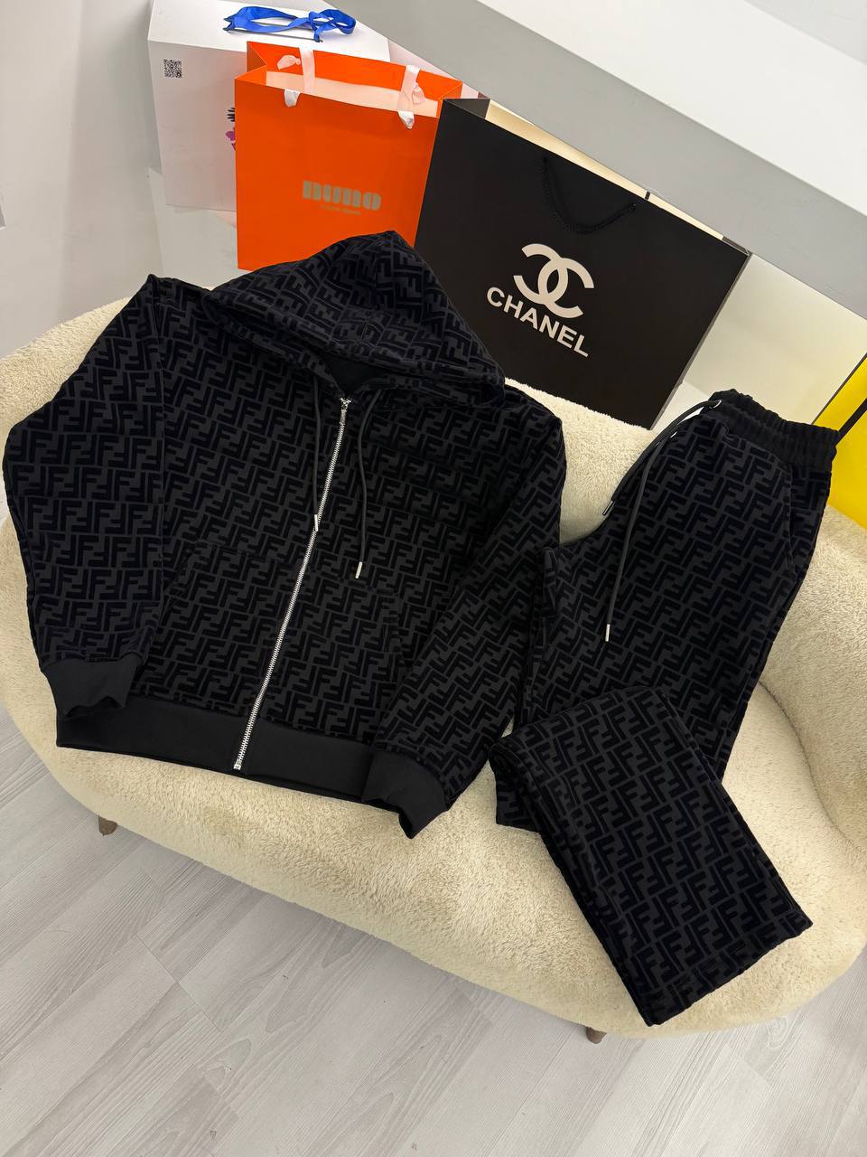 Black Women Cotton Tracksuit