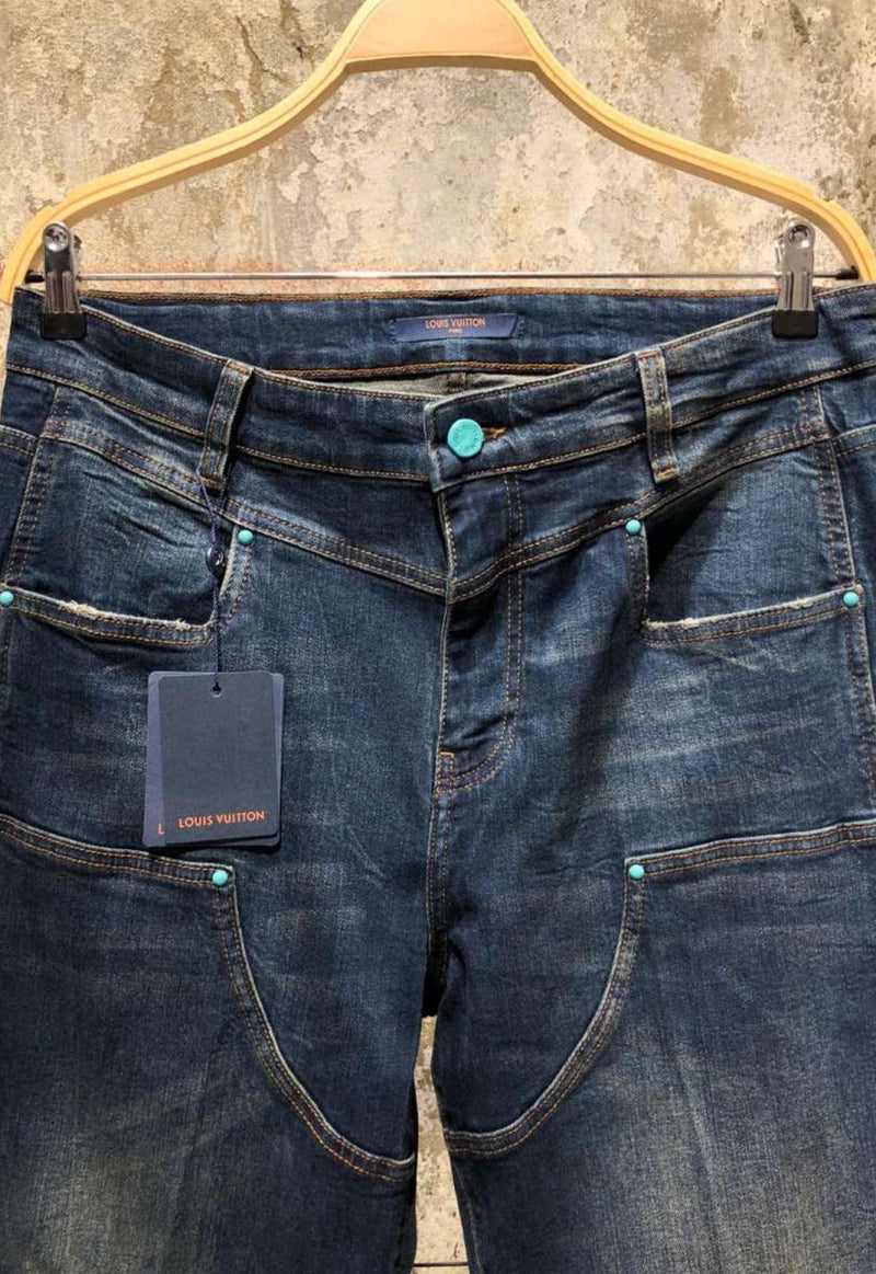 Dark Blue Loose Fit Jeans