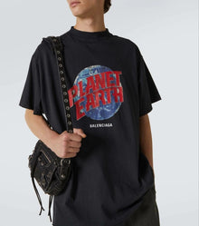 Dark Grey Cotton Oversized T-shirt