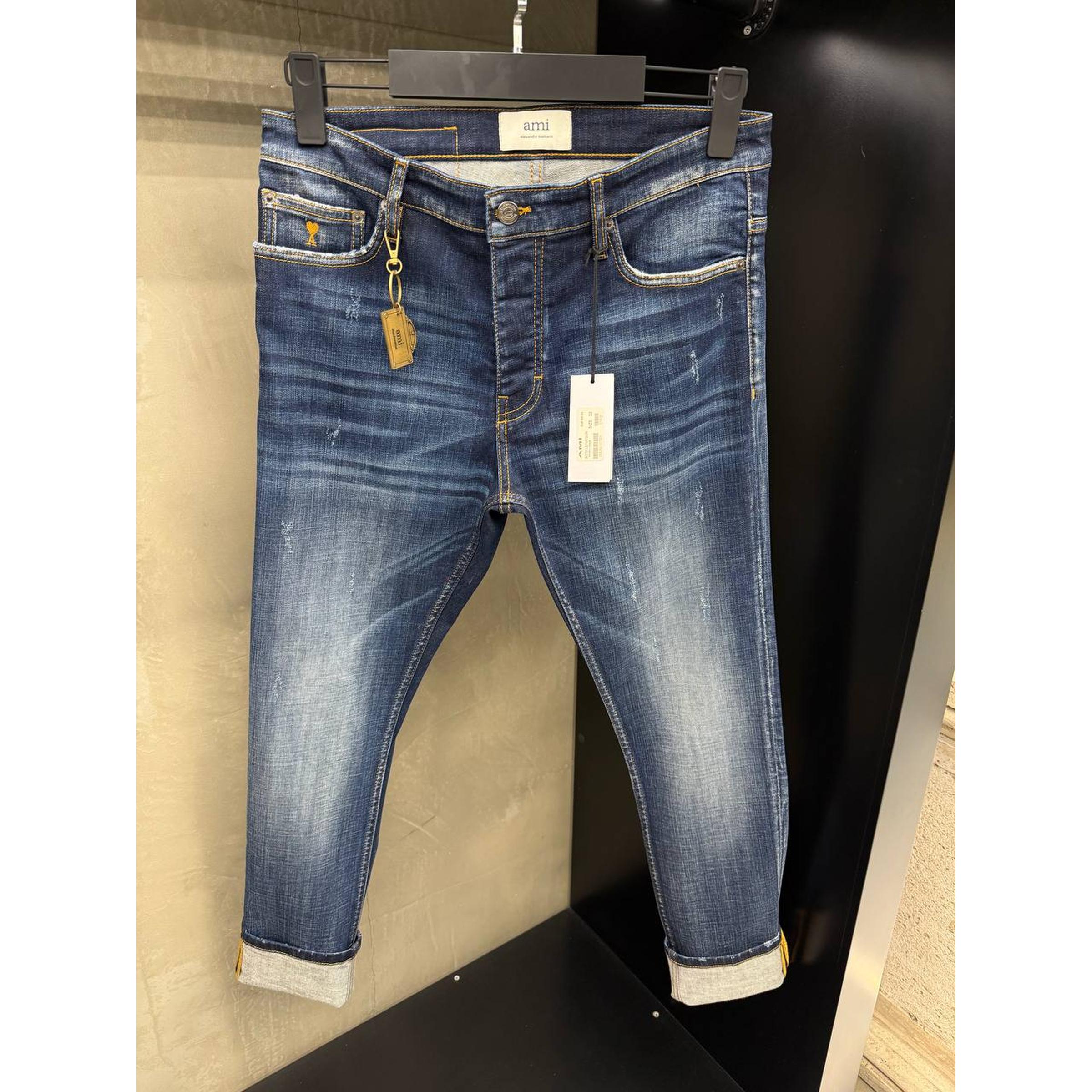 Blue Jeans with Logo
