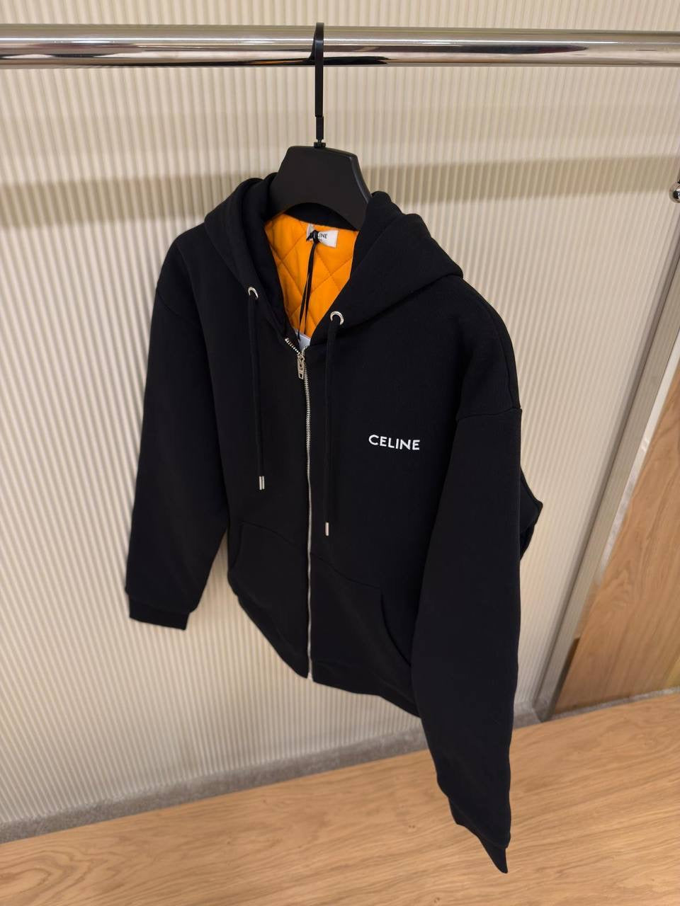 Black Padded Sweatshirt