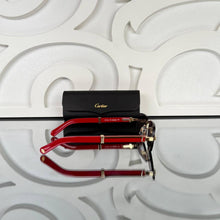 Black Sunglasses with Red Golden Frames