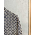 Béžová monogramová bomber bunda