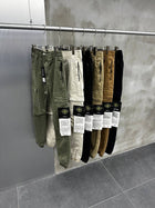 Black & Green Cargo Pants