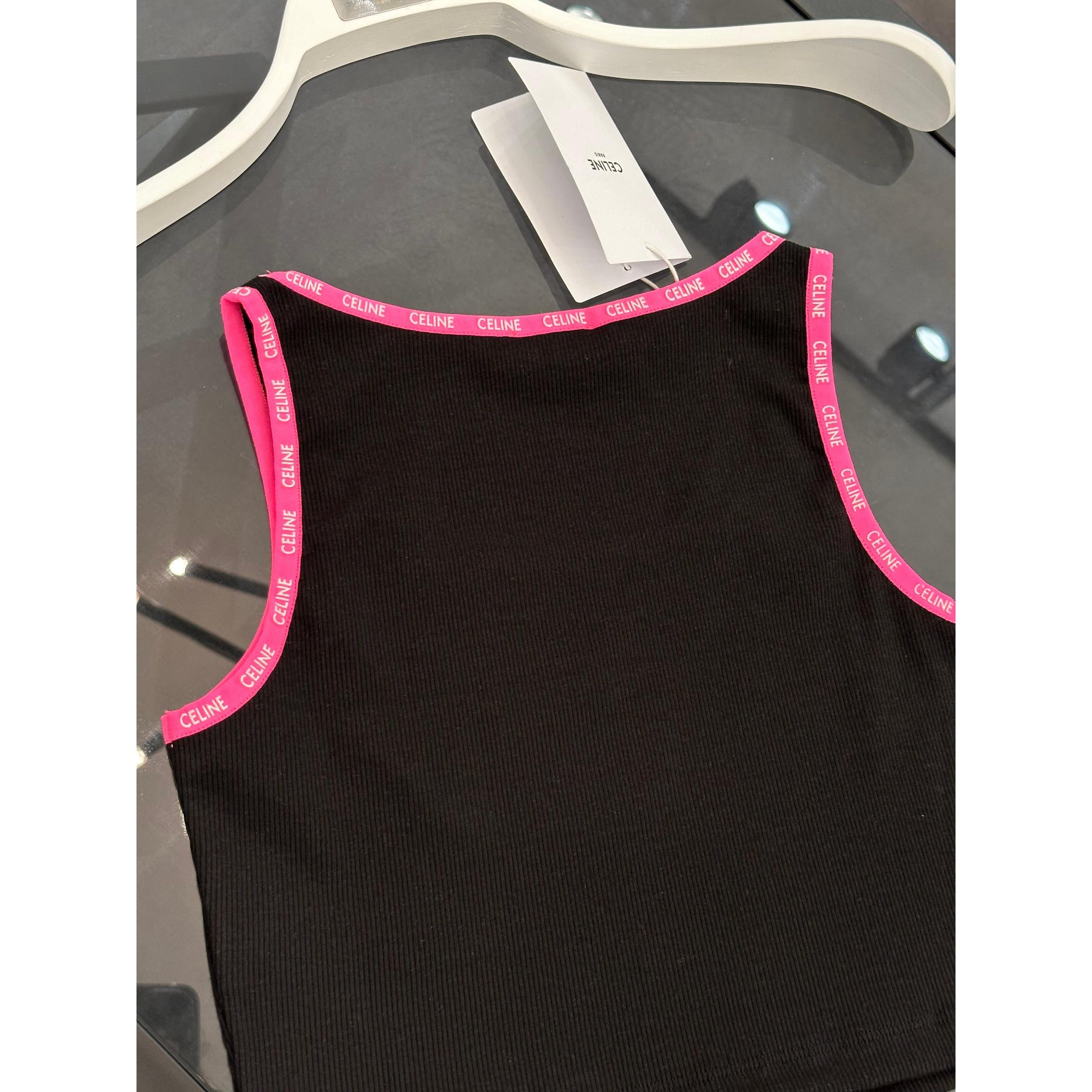 Dámský bavlněný crop top v černé a bílé barvě