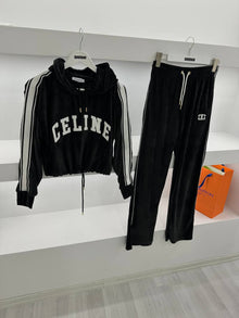 Black Women Cotton Tracksuit