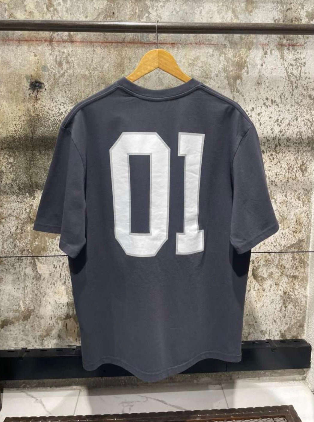 Dark Grey Cotton T-shirt