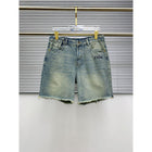 Blue Ripped Shorts