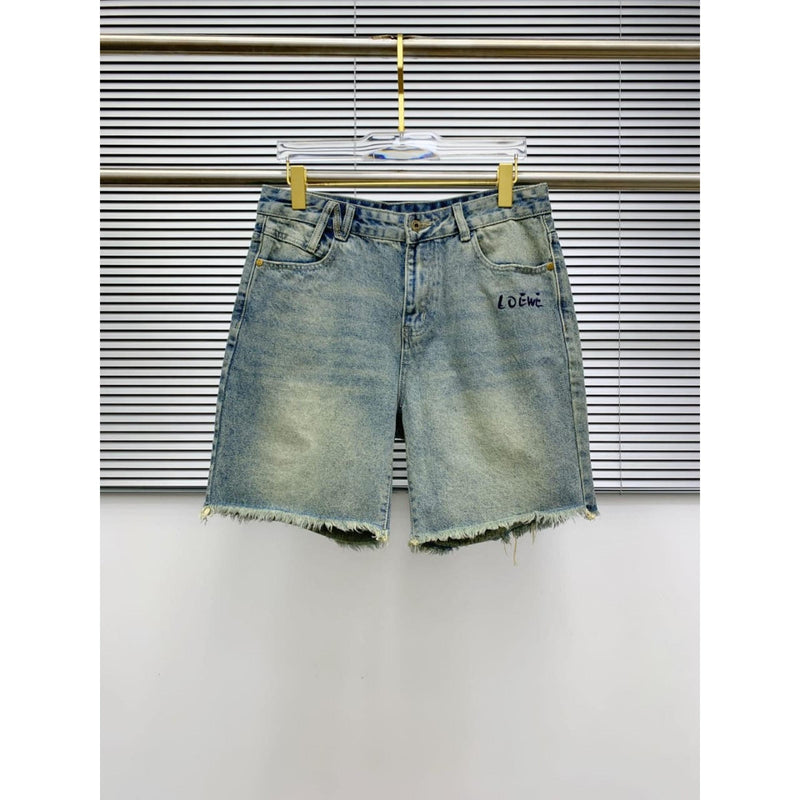 Blue Ripped Shorts