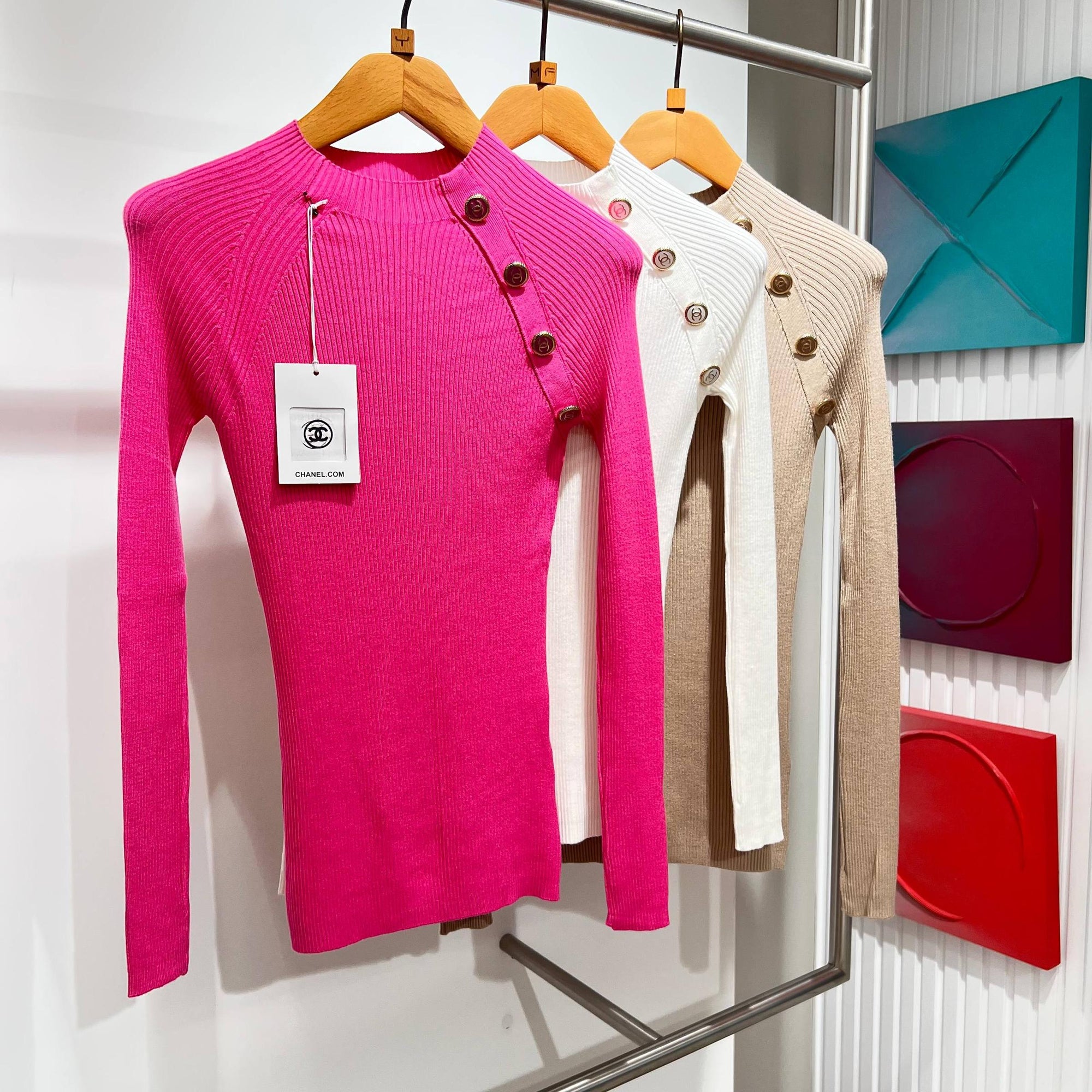 Women Knitted Blouse in 3 Colors