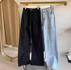 Black & Blue Ripped Jeans