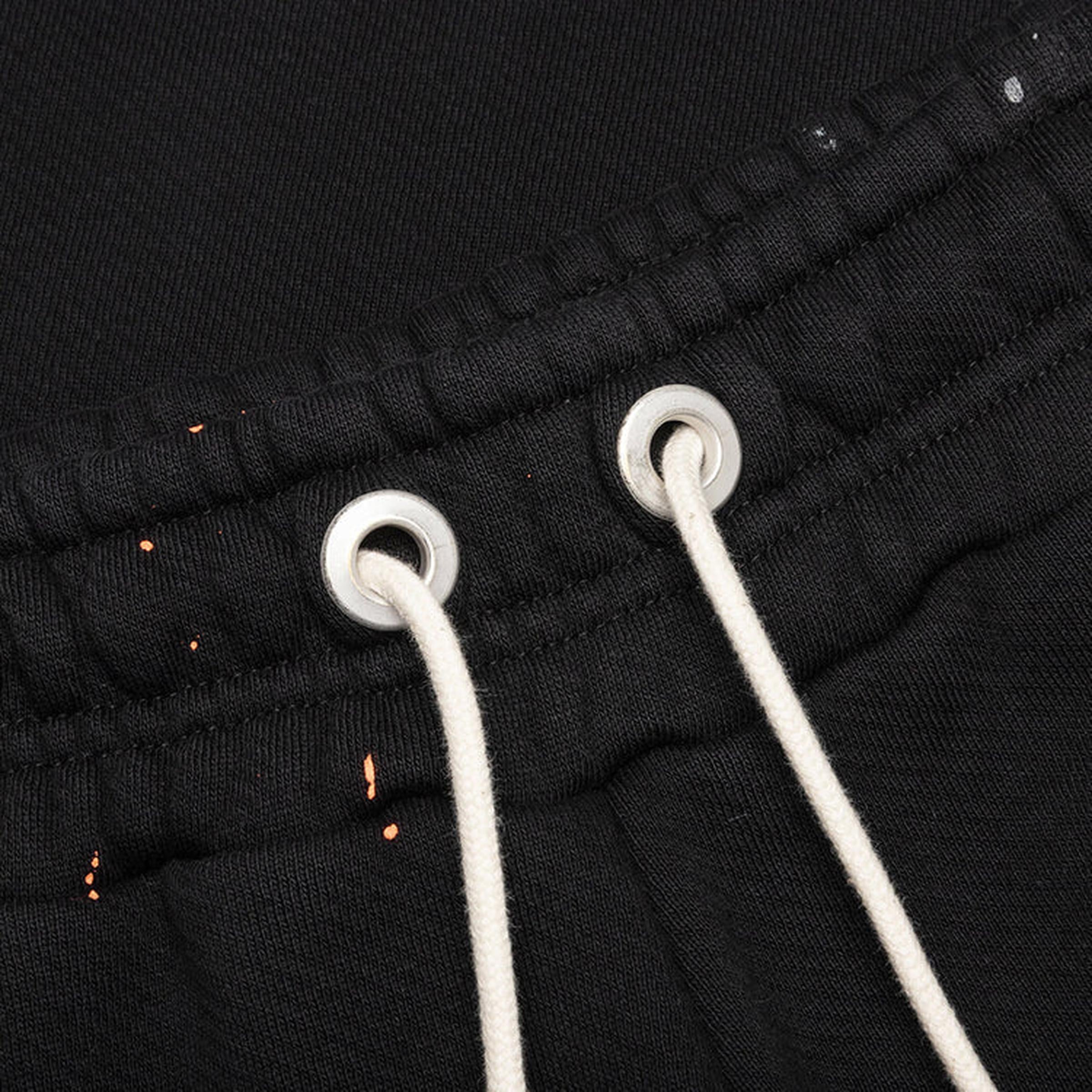 Black Cotton Track Pants