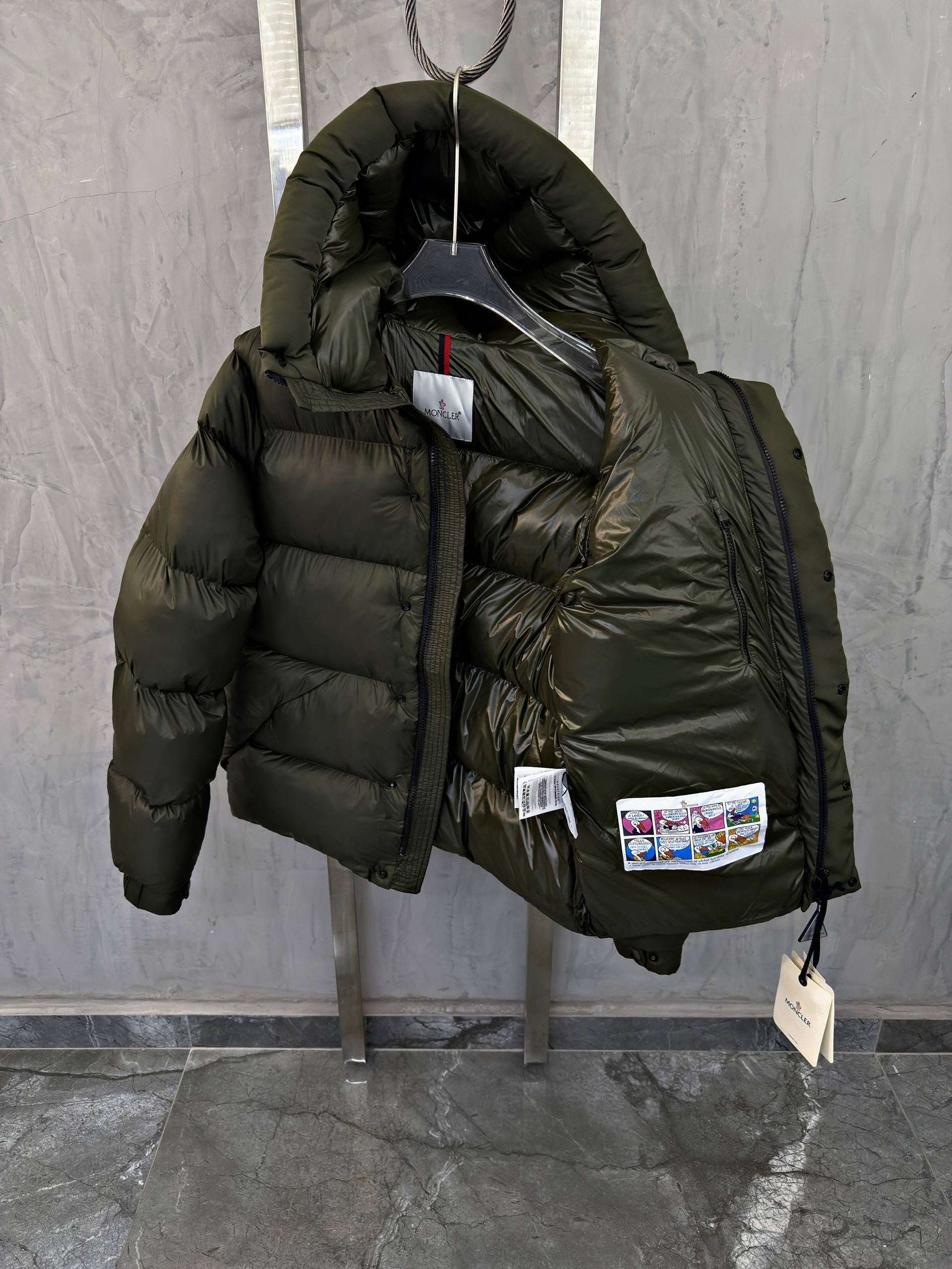 Dark Green Puffer Jacket