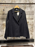 Black Linen Blazer
