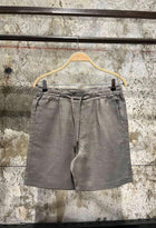 Dark Green Linen Shorts