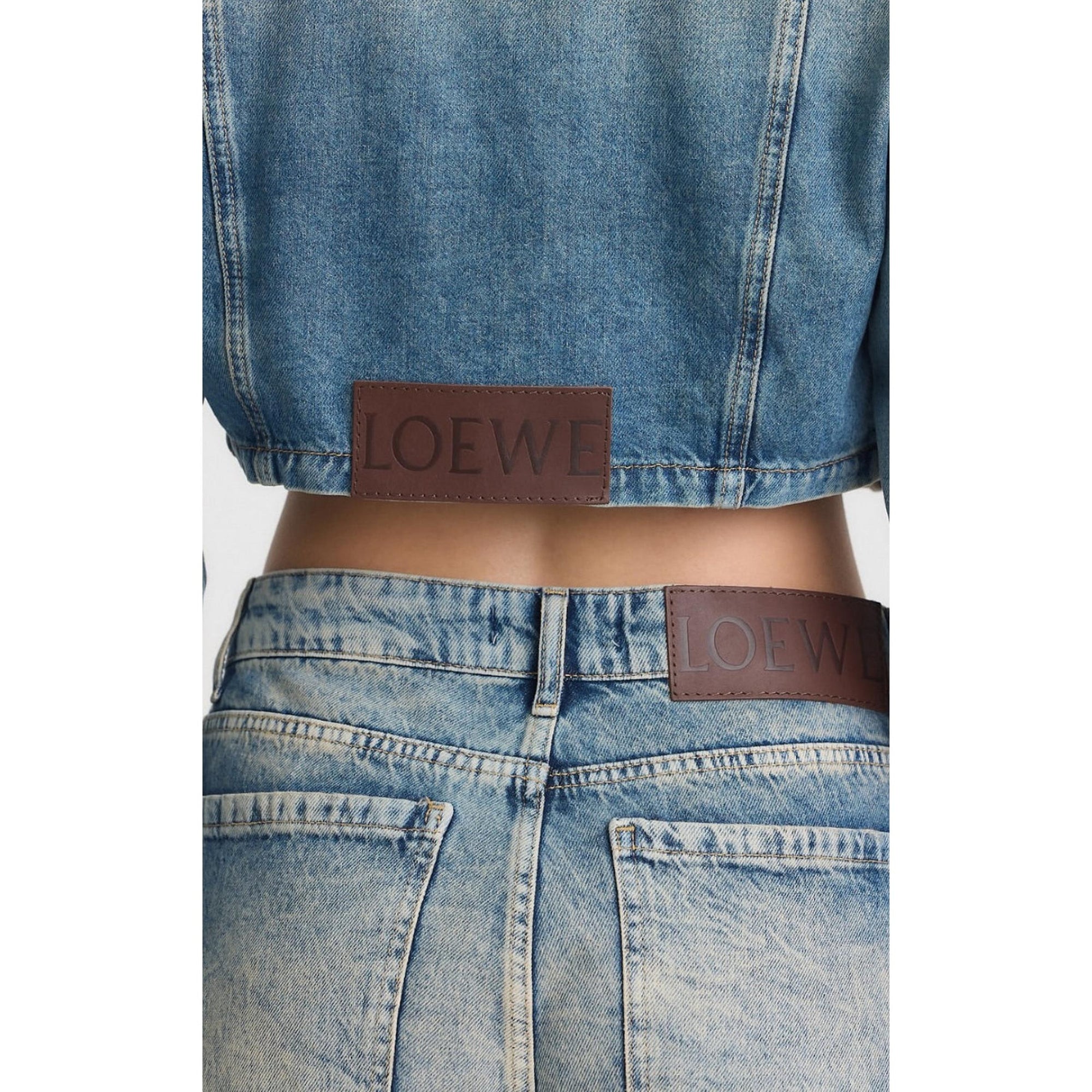 Women Premium Denim Jacket with Logos