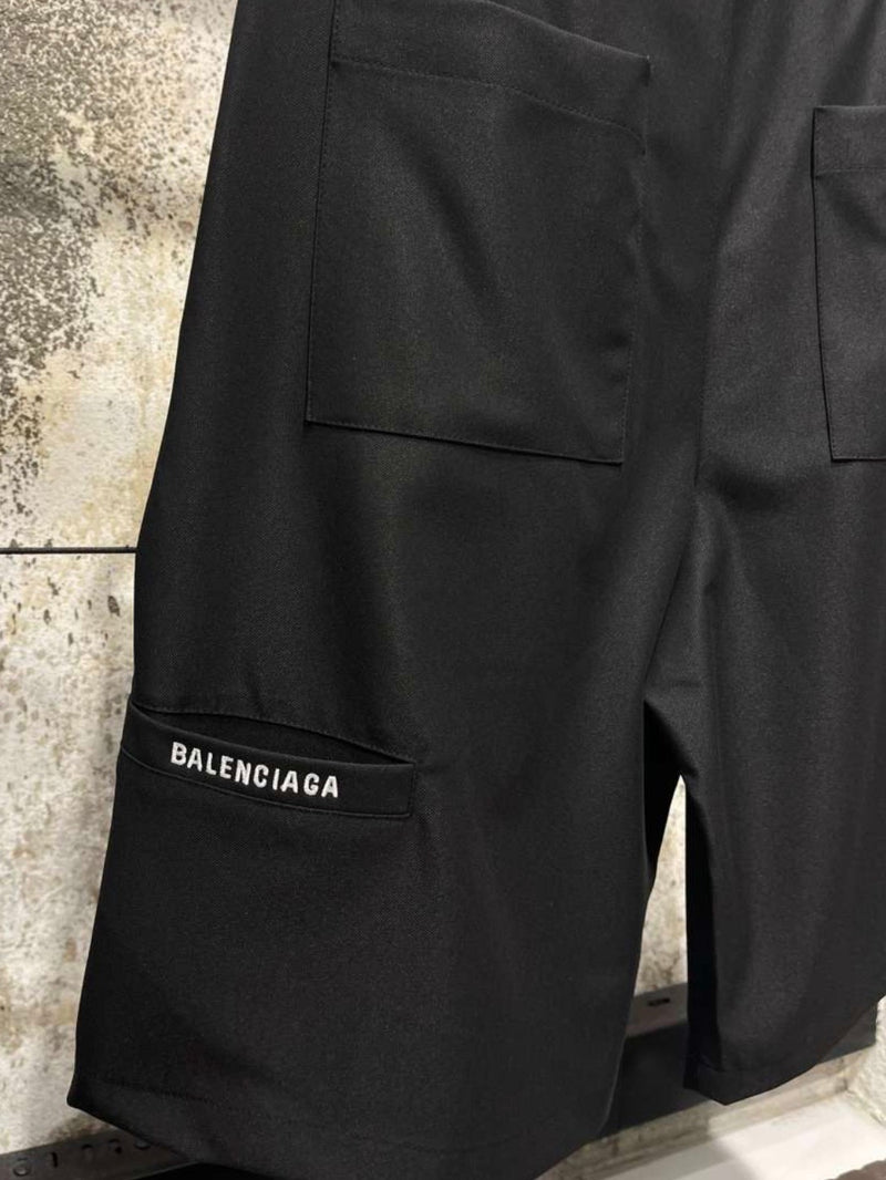 Black Cotton Shorts
