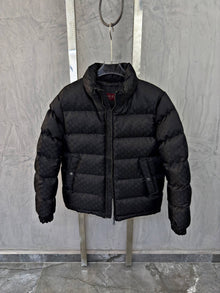 Black Monogram Bomber Jacket