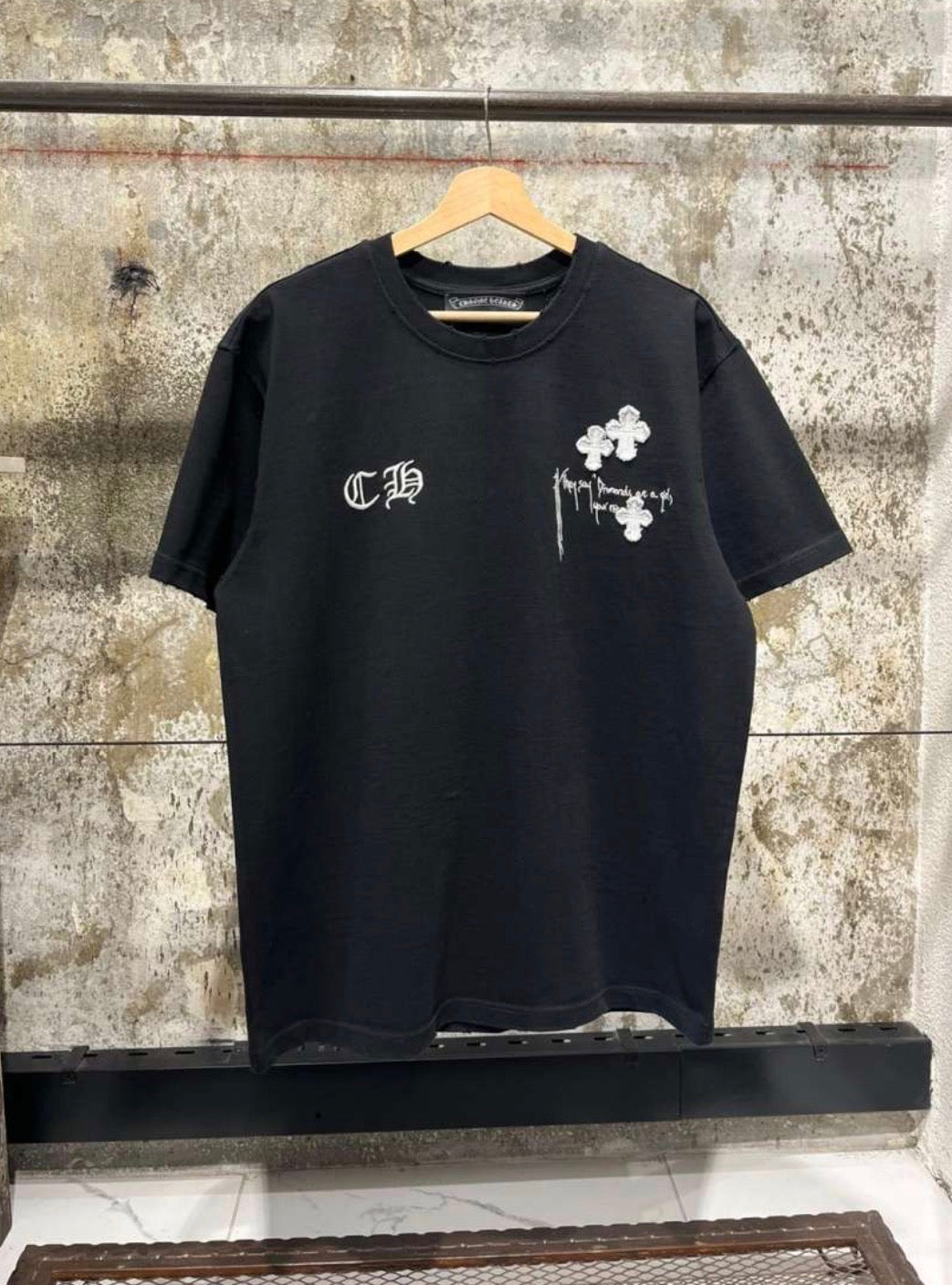 Black Cotton T-shirt