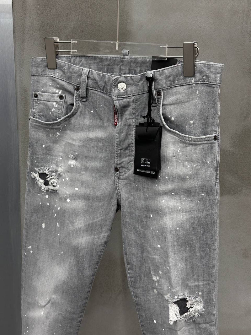 Light Grey Ripped Jeans