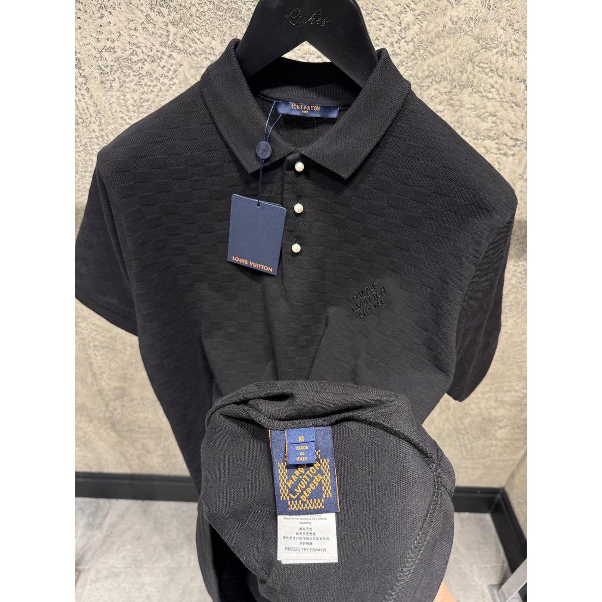 Black Monogram Polo T-shirt