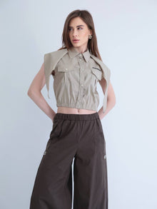 Green Sleeveless Shirt
