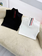 Black & White “Re-Nylon” Crop Top