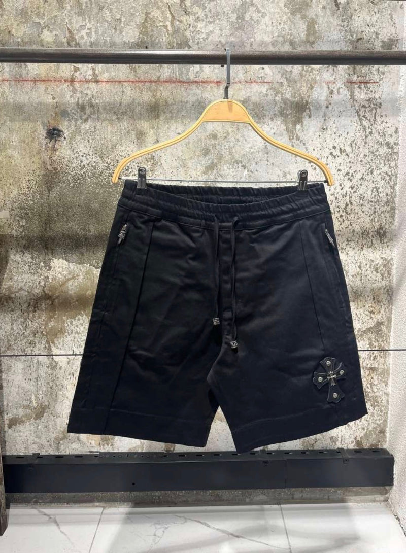 Black Cotton Shorts