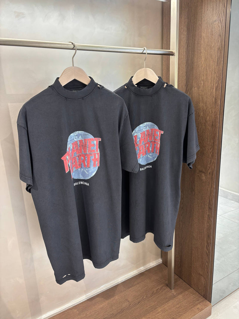 Dark Grey Cotton Oversized T-shirt