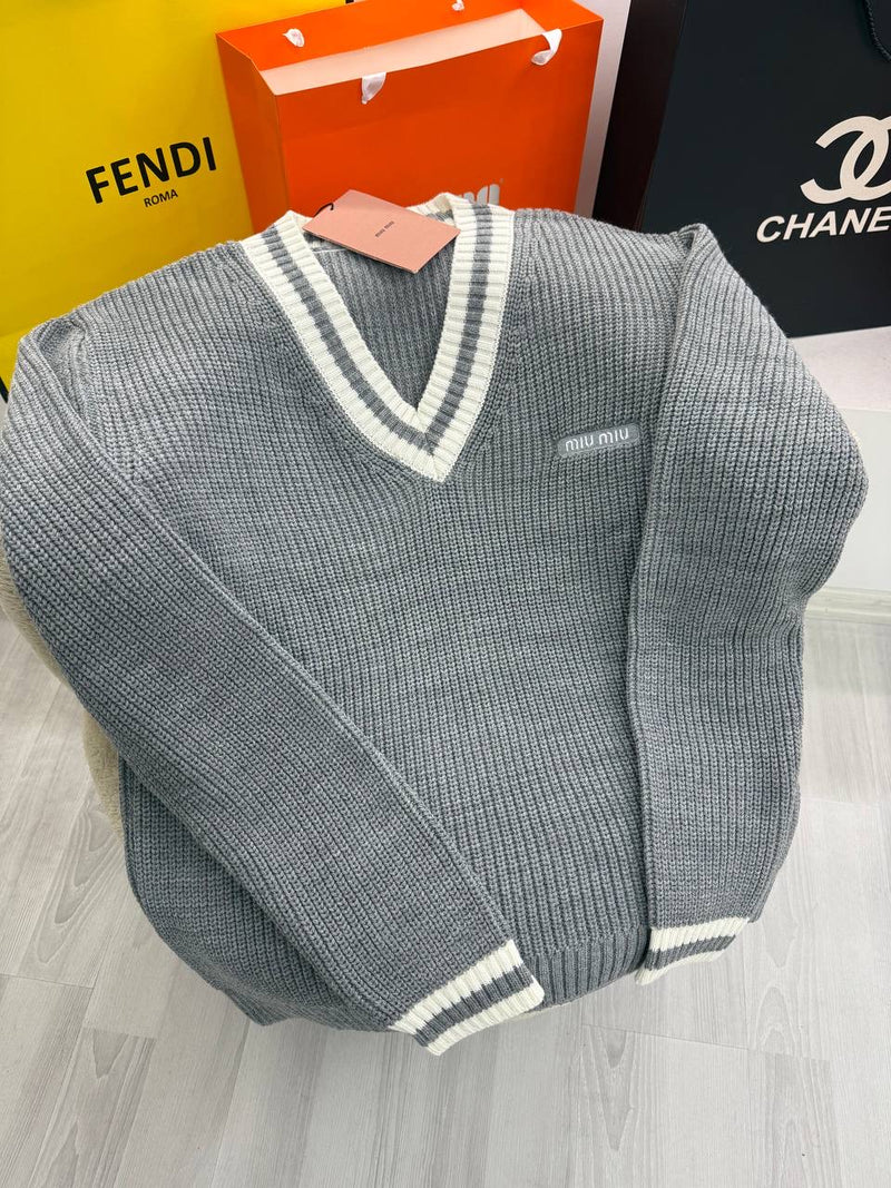 Grey Knitted Sweater