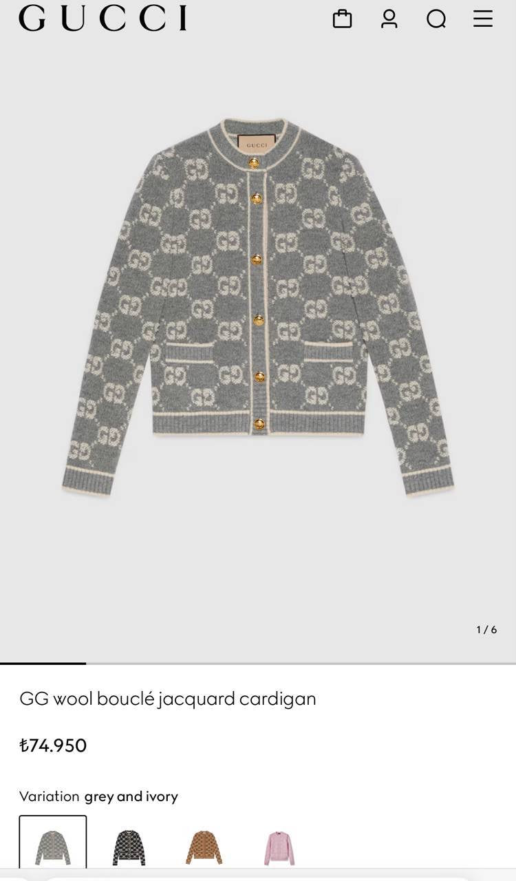 Grey Knitted Cardigan