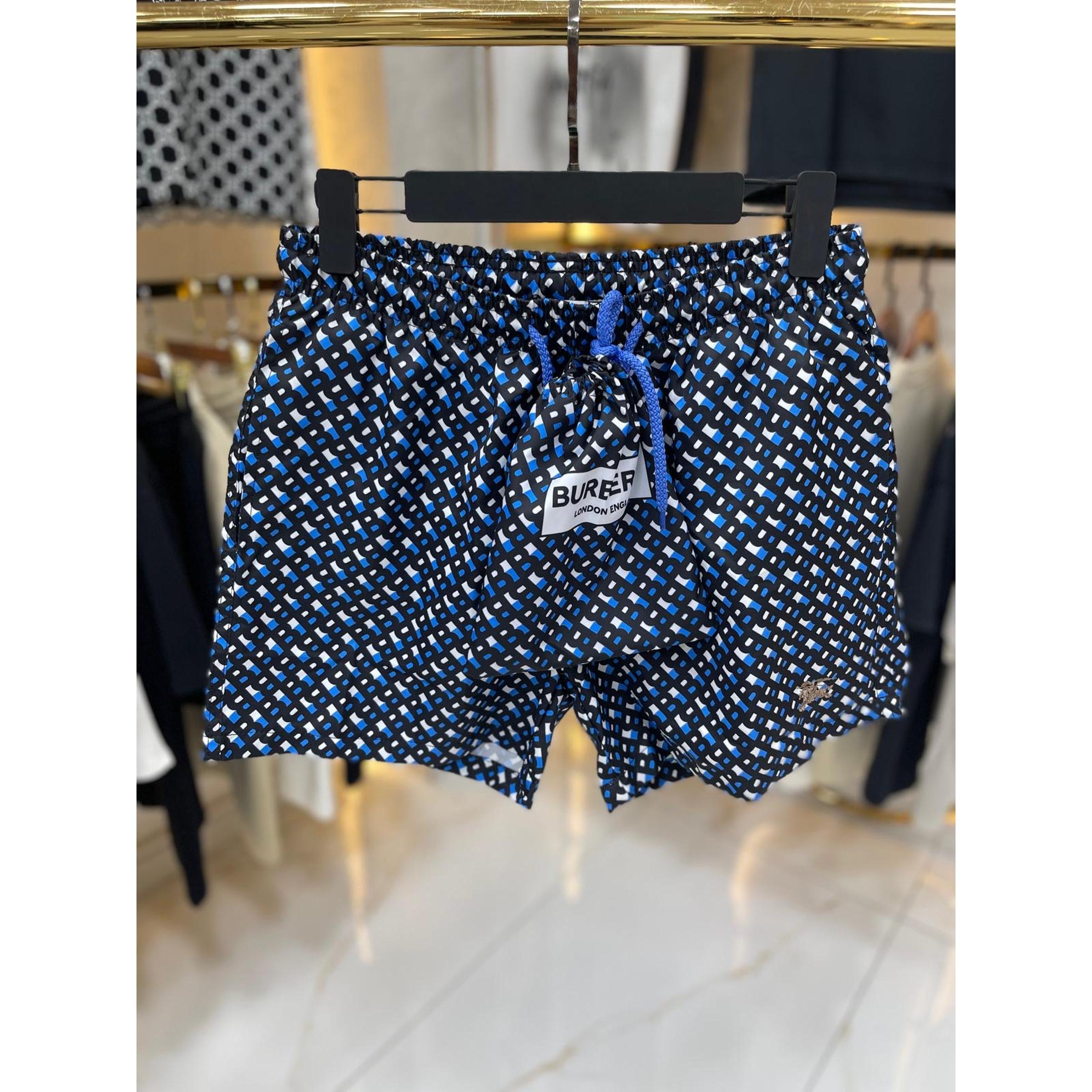 Blue Monogram Swimwear